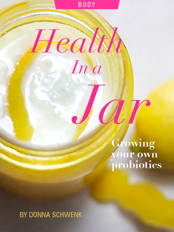 Health in a Jar, growing probiotics, by Donna Schwenk