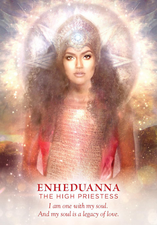 Breath, breathing, meditation. Enheduanna, The High Priestess, from Meggan Watterson's Divine Feminine oracle card deck