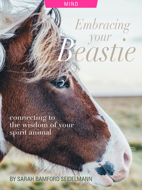 Spirit Animal. Embracing Your Beastie, by Sarah Bamford Seidelmann. Photograph of horse by Jorge Vasconez