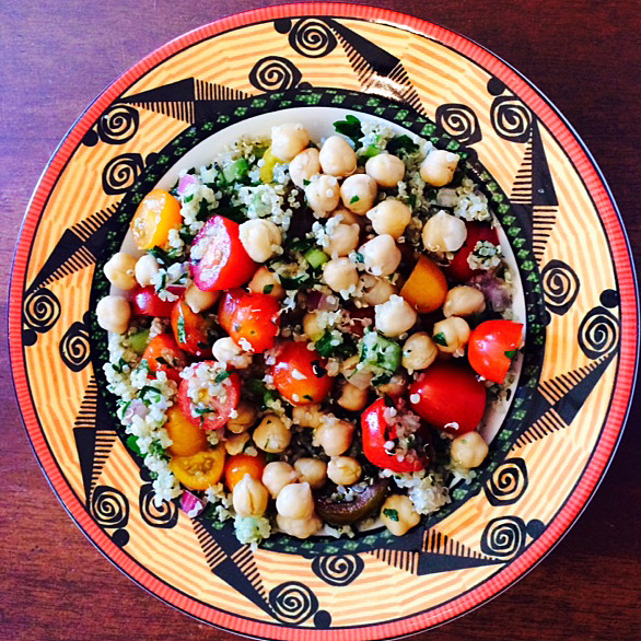 Recipe: Minted Garbanzo Bean Quinoa Salad