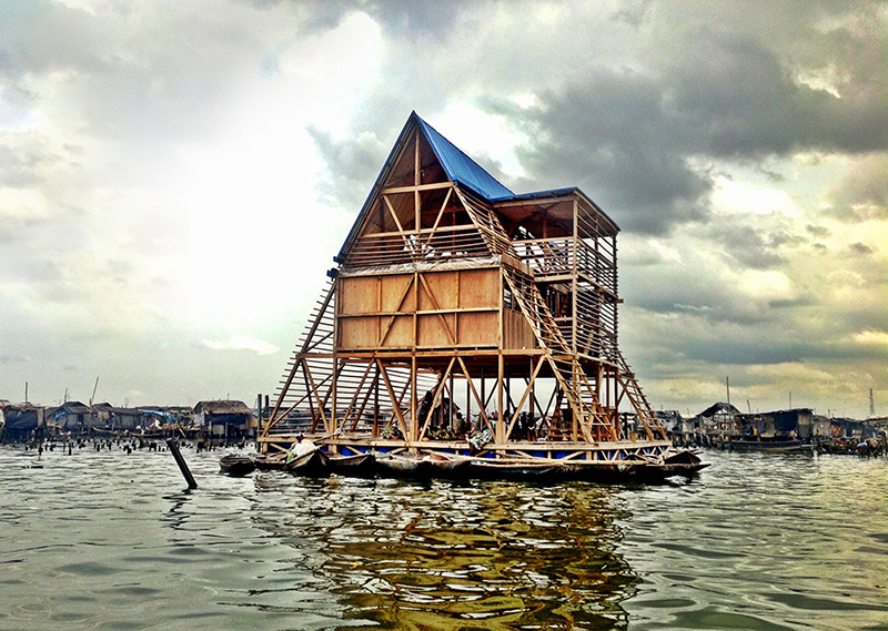 Makoko Floating School, designed by Kunlé Adeyemi of NLÉ