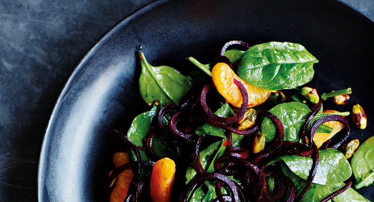 Recipe: Beetroot Noodle Salad with Clementine and Pistachios