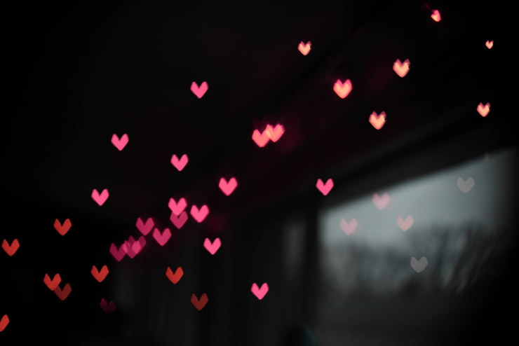Love Is Our Common Thread, photograph of floating hearts by Element5 Digital