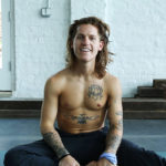 Carter Miles teaching yoga flow, photograph by Bill Miles