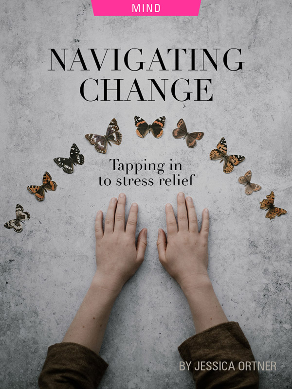 EFT Tapping for stress relief and navigating change. Photograph of hands by Annie Spratt