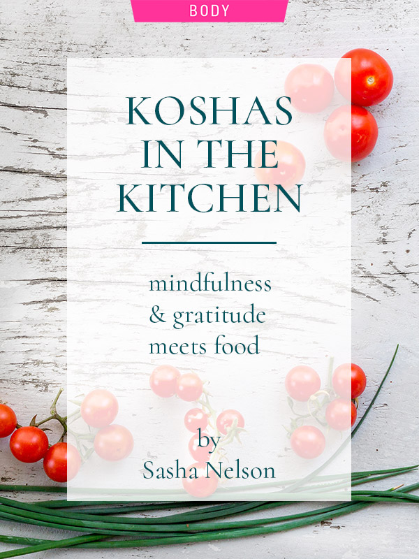 Koshos In the Kitchen, by Sasha Nelson. Photograph of tomatoes by Nordwood Themes