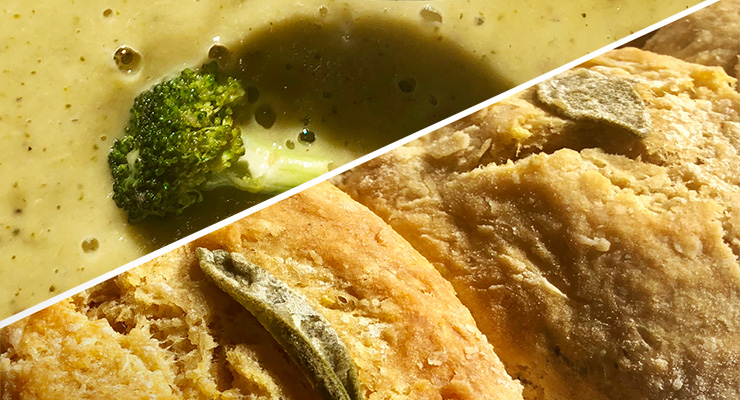 Recipe: Creamy Broccoli Soup & Sage Biscuits