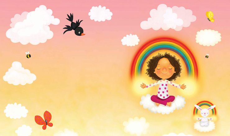 Illustration of 'rainbow breath'