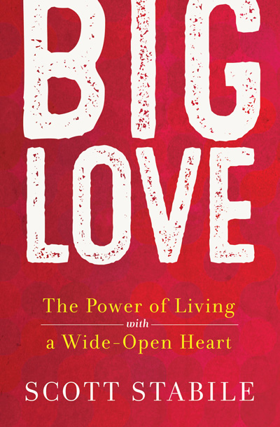 Big Love, the Power of Living with a wide open heart, book cover, by Scott Stabile.