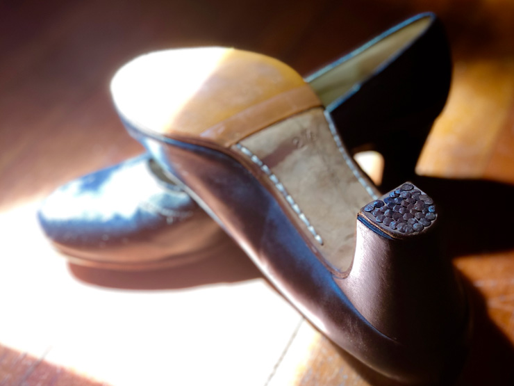 Photograph of Christine's flamenco dancing shoes
