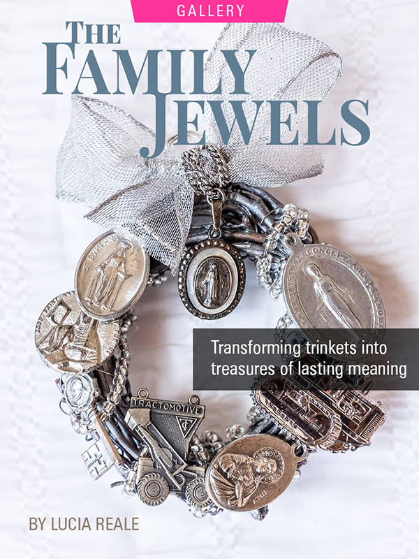 Family jewels made into decorative ornament by Lucia Reale. Photograph by Franco Vogt