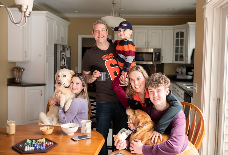 Congressman Ryan at home with his family. Photograph by Bill Miles