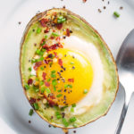 Ketotarian: A Refreshing Take On The Keto Diet With a (Mostly) Plant-Based Twist by Dr. Will Cole. Photograph of an Egg o cado (egg plus avocado) courtesy of Will Cole