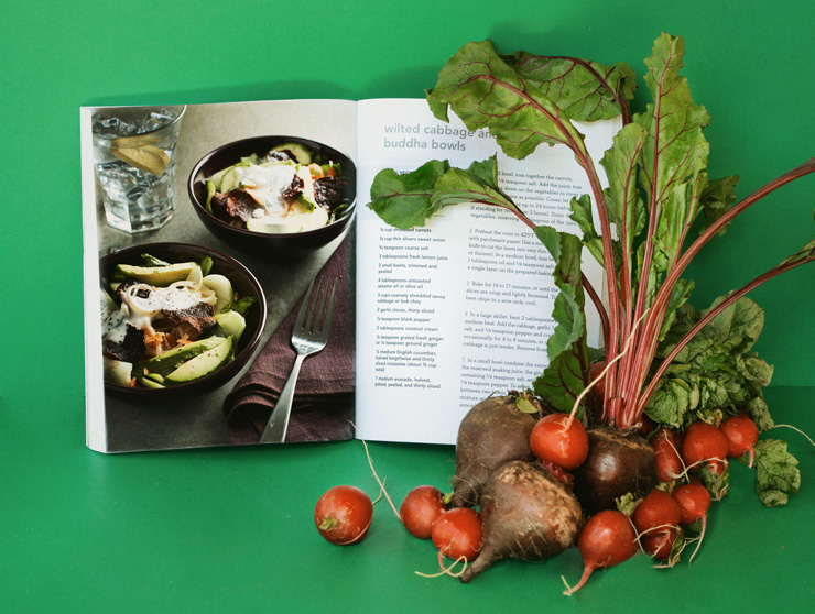 Photograph from Dr. Will Cole's book "Ketotarian" with some beets and radishes