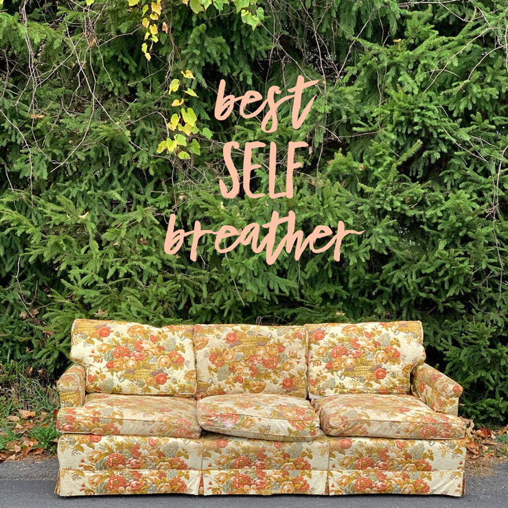 Best Self Breather: A Moment of Gratitude, A Tool For Life, by Kristen Noel. Photograph of couch on street by Kristen Noel