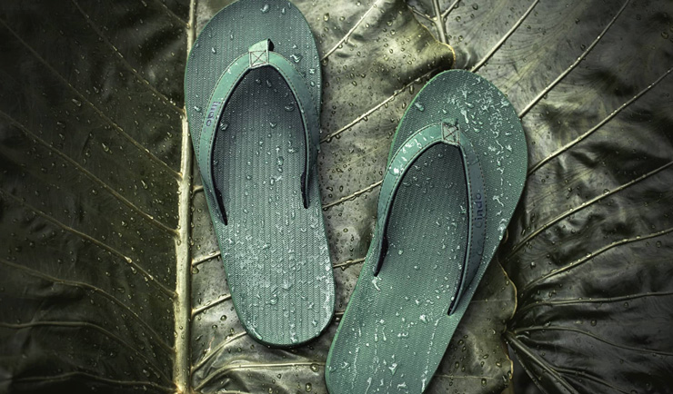 Indosole: Sustainable Footwear and Accessories Crafted from Tires, by Bill Miles. Photograph of Indosole sandals.