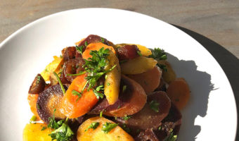 Cumin Spiced Carrot and Date Salad (And an Ode to the Beautiful Carrot) by Chef Christine Moss. Photograph of the carrot and date salad, courtesy of Chef Christine Moss