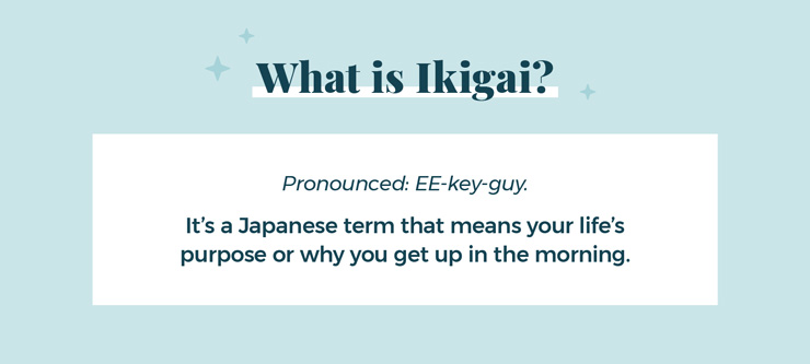 Graphic image of "What is Ikigai"