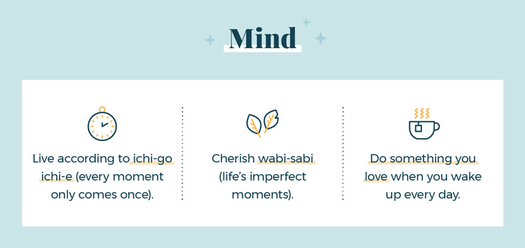 Graphic image of Mind Health according to Ikigai