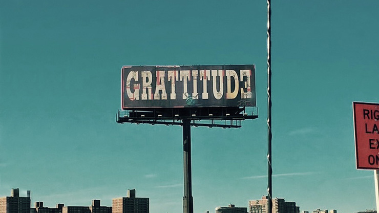 Photograph of Gratitude billboard