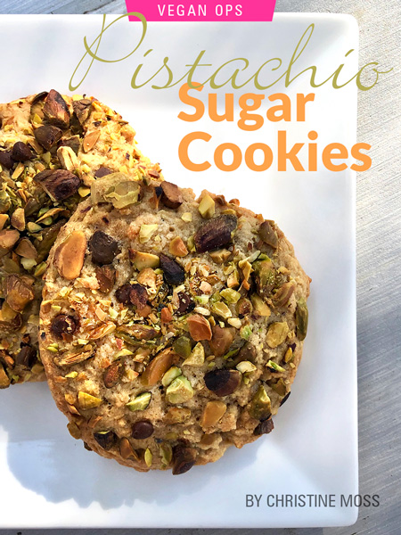 Recipe: Pistachio Sugar Cookies by Christine Moss. Photograph of cookies by Christine Moss