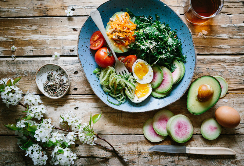 How Nutrition Affects Your Mental Health and Simple Tips for Eating Healthier, by Sophia Smith. Photograph of healthy food by Brooke Lark