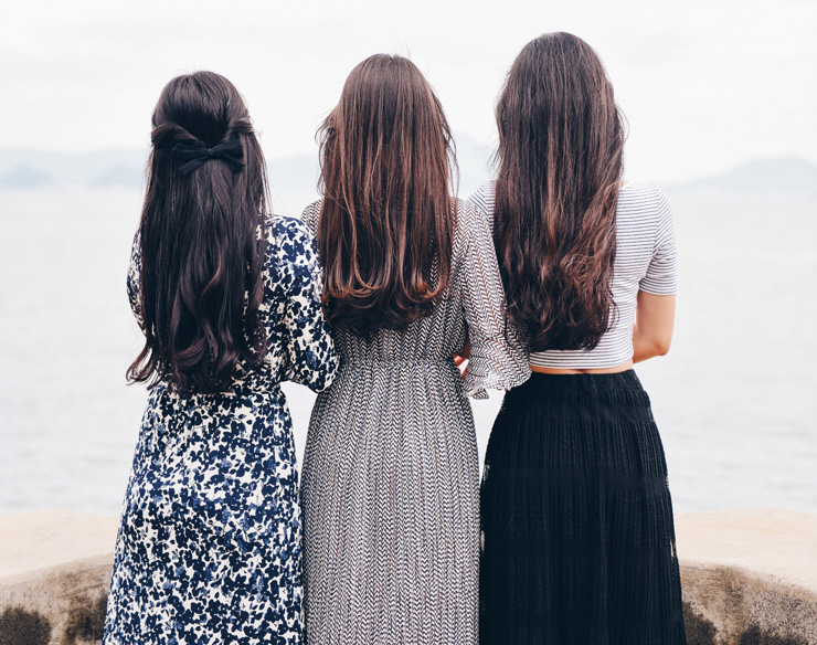 A Call for Women to Redefine Self-Care by Taking Care of Your Finances, by Sweta Vikram. Photograph of 3 women from behind by Suhyeon Choi