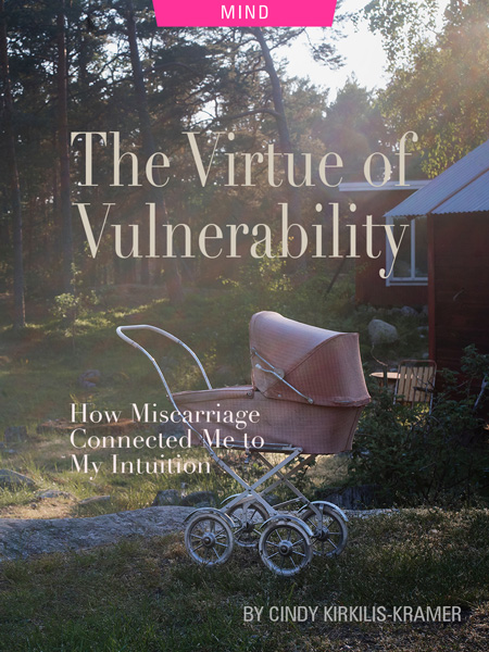 The Virtue of Vulnerability: How Miscarriage Reconnected Me to My Intuition, by Cindy Kirkilis-Kramer. Photograph of baby carriage by Henrik Lagercrantz