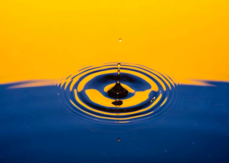 A Simple Guide to the Akashic Records by Rohini Moradi. Photograph of a water droplet rippling across the surface by Izzy Fibson