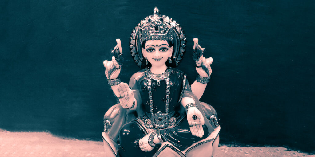 A Dialog with Lakshmi: The Goddess of Abundance, by Judy Marano. Photograph of figurine of Lakshmi by Vivek Sharma